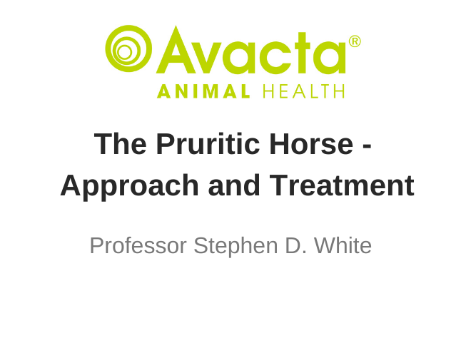The Pruritic Horse - Approach and Treatment