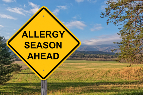 Allergy Season Ahead sign