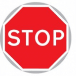 Stop sign.