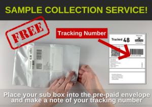 Free sample collection service with Royal Mail
