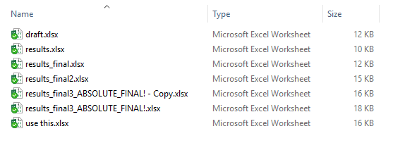 Desktop example folder